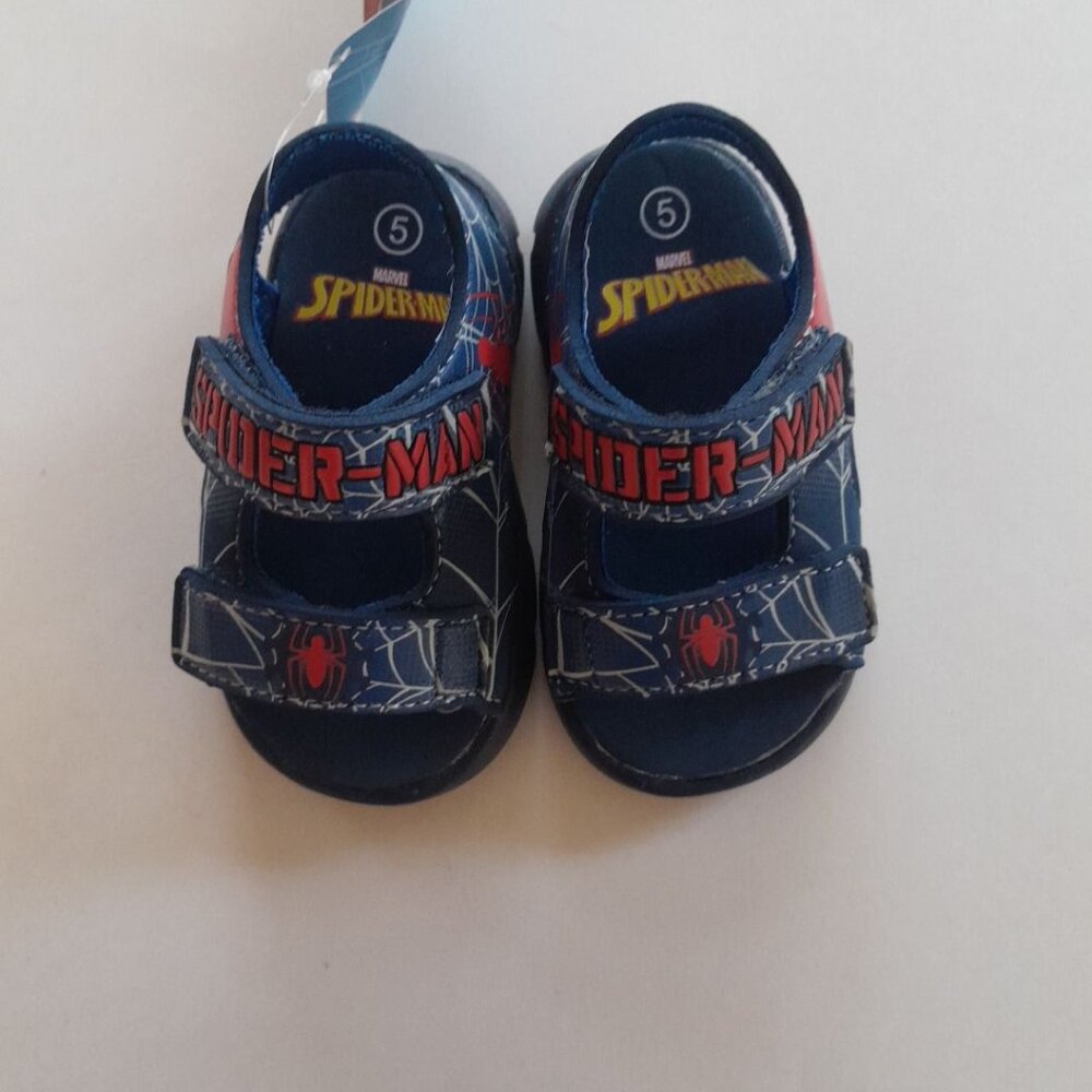 Boys Spiderman Sandals Size 5